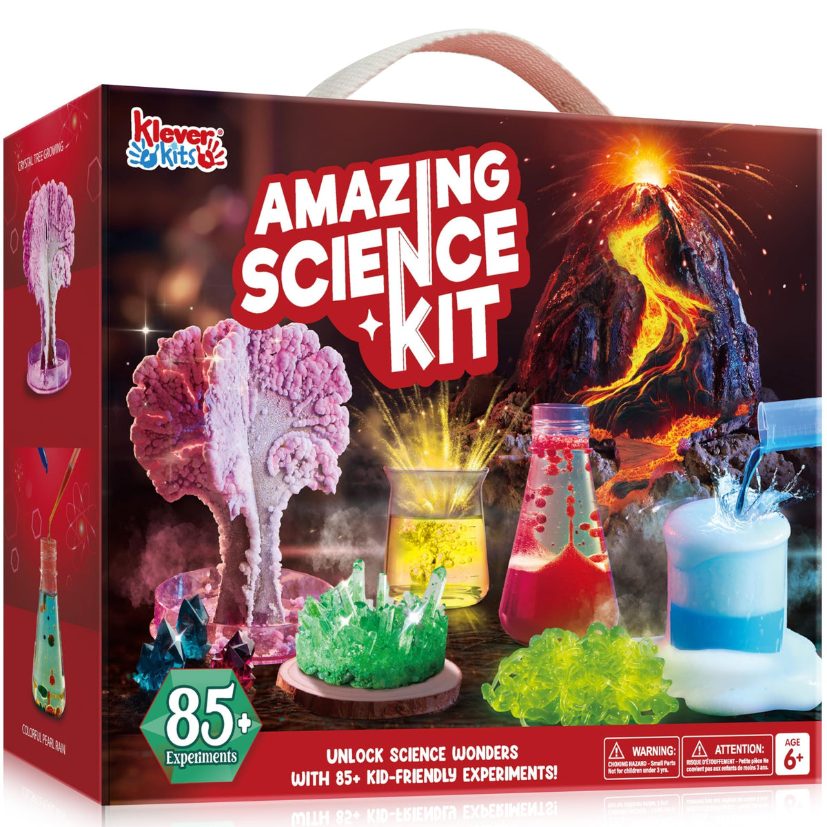 Klever Kits Amazing Science Kit shows erupting volcano ready to spark curiosity