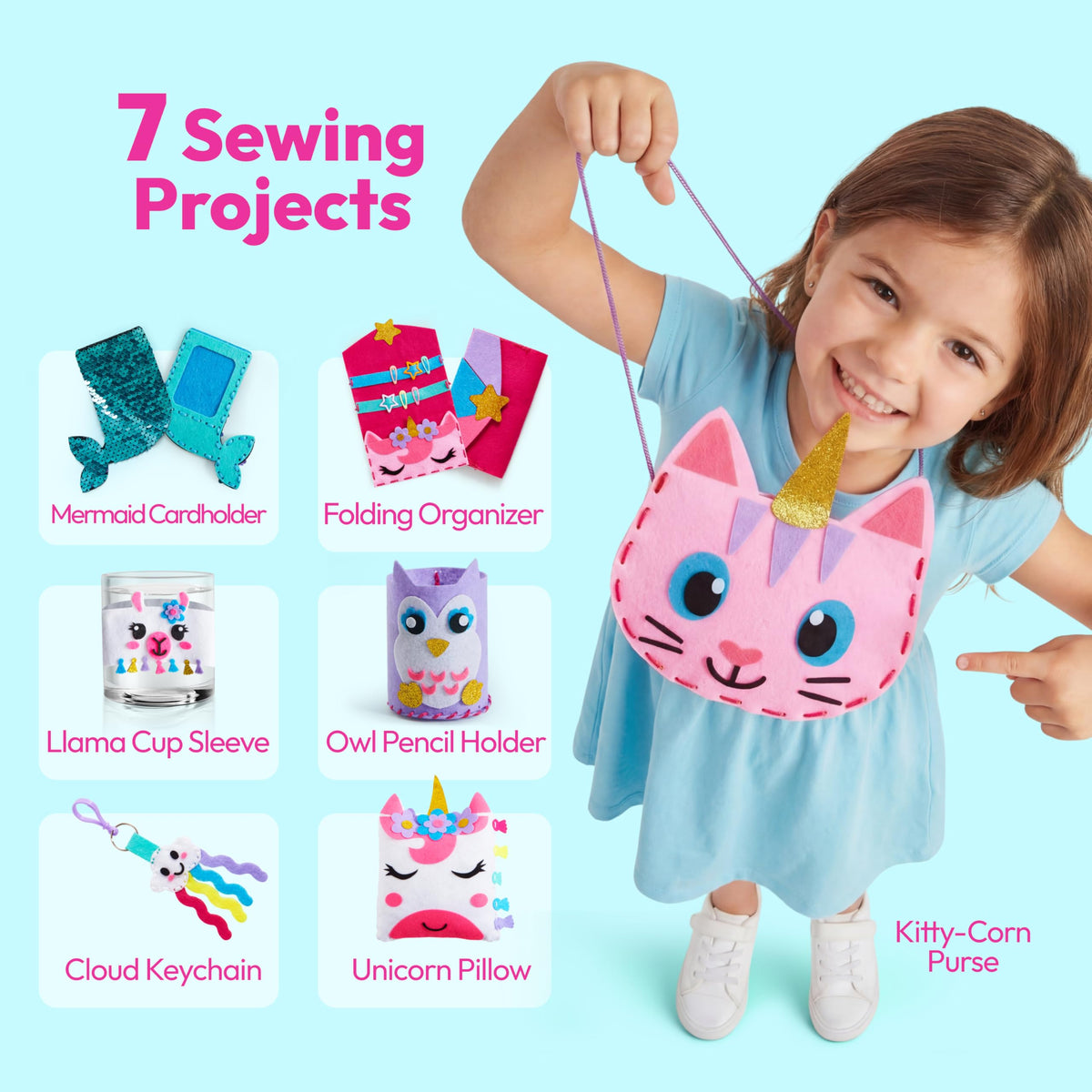 Klever Kits beginner sewing mini pillow—simple start to creative sewing.