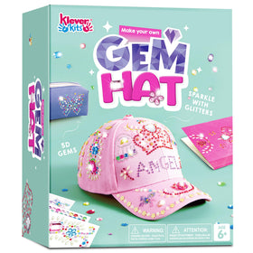 Klever Kits decorate-your-own-baseball-cap with gems for creative style