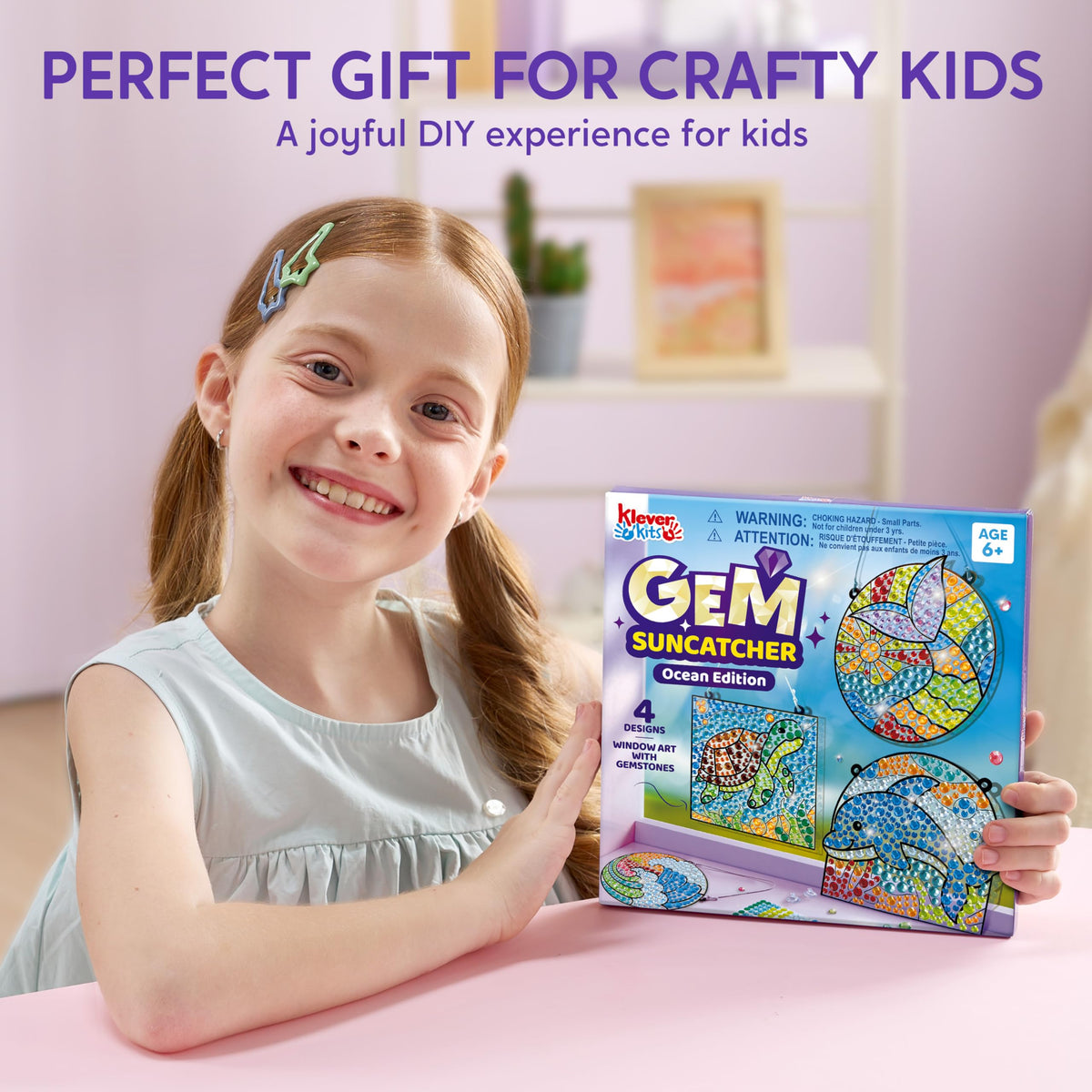 Klever Kits Diamond Art Kids Gem Stickers 1300-pack for immersive crafting