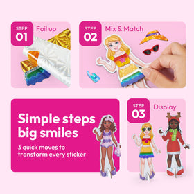 Klever Kits display box and stands showcase favorite looks in a mini fashion show