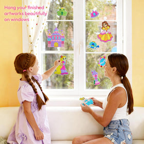 Klever Kits Display-Ready Creations: shareable art to decorate backpacks or rooms.