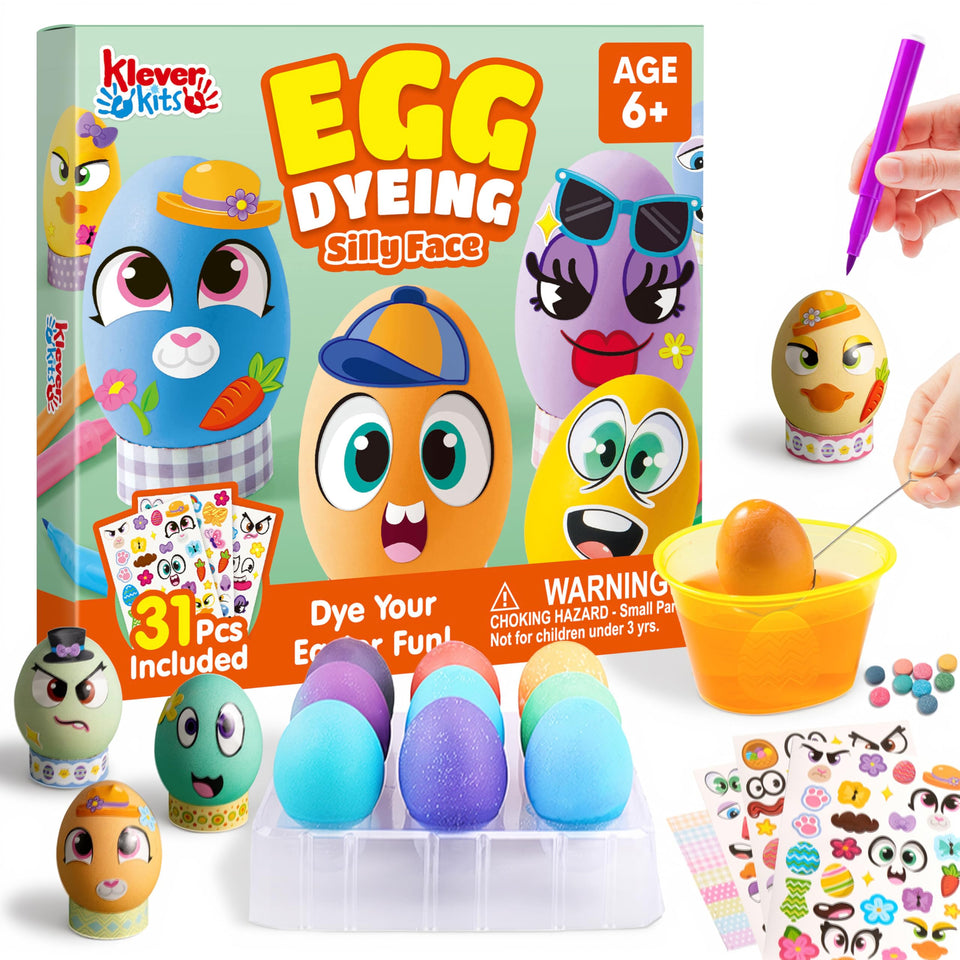 Klever Kits Easter egg dye tablets for vibrant decorating and color variety