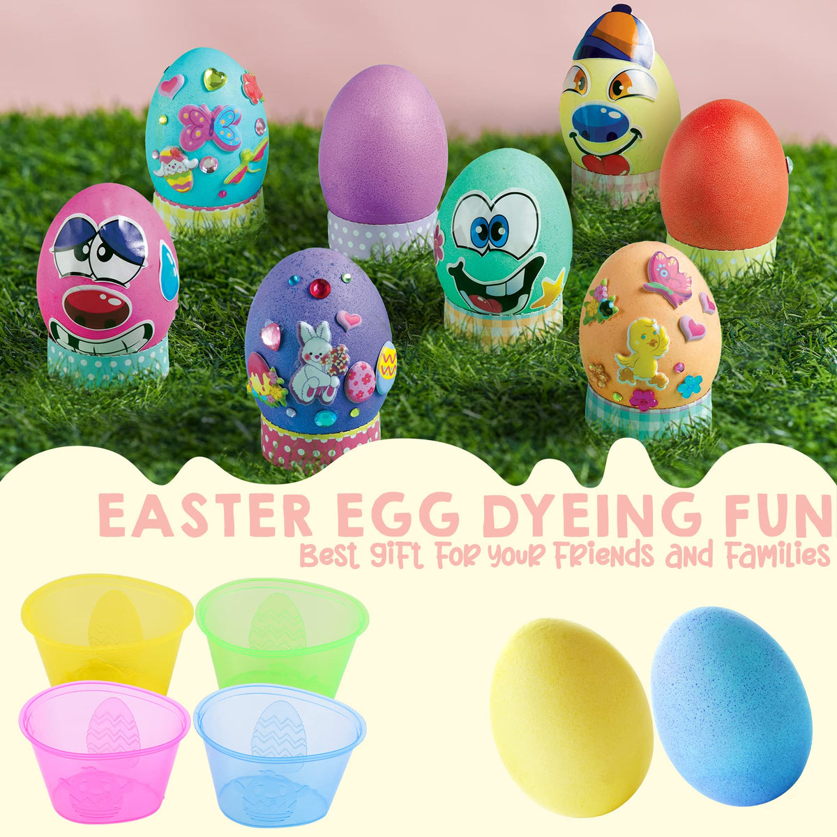 Klever Kits Easter egg stands for steady decorating and clear patterns.