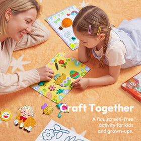 Klever Kits Easter Foil Art Kit creative station supports portable, travel-friendly crafting on the go.