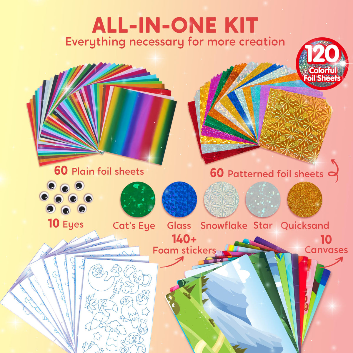 Klever Kits foil stickers dinosaurs to decorate in minutes