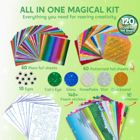 Klever Kits foil stickers add vibrant accents for animal scenes