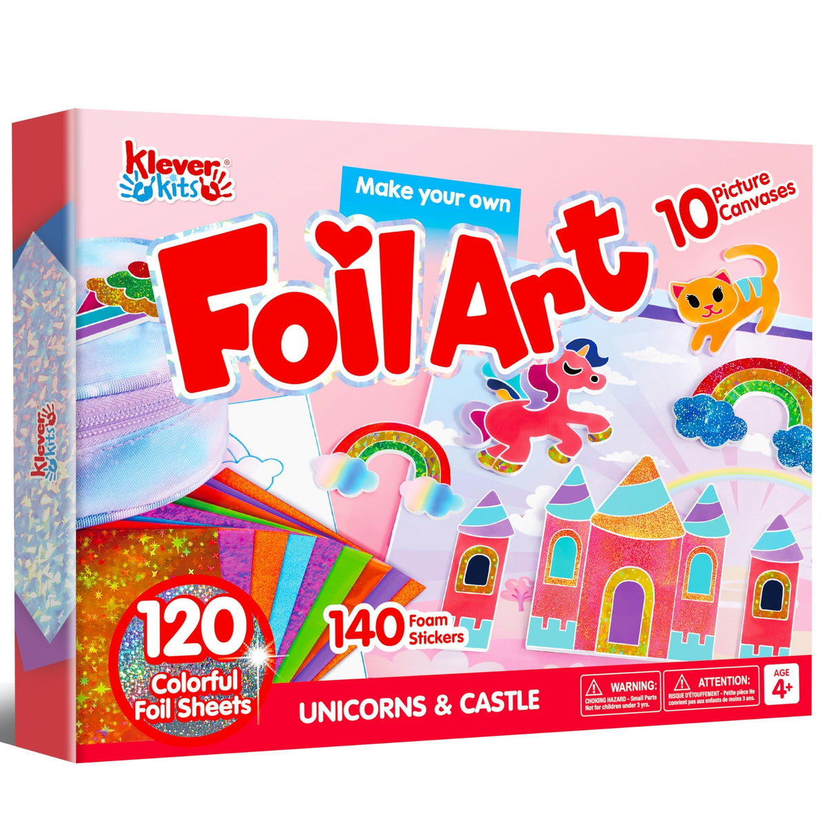 Klever Kits foil art kit princess canvas boosts creativity at home