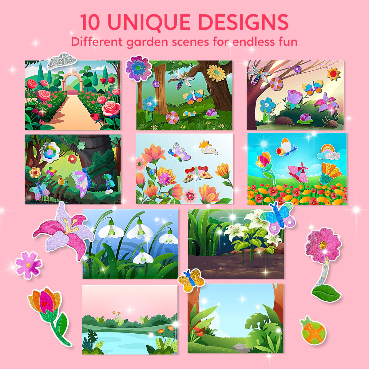 Klever Kits foil sheets provide bright colors for quick, glue-free craft sessions
