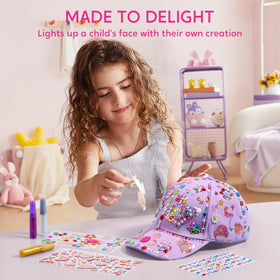 Klever Kits Gem Hat Kit: safe, non-toxic materials meet US toy safety standards.
