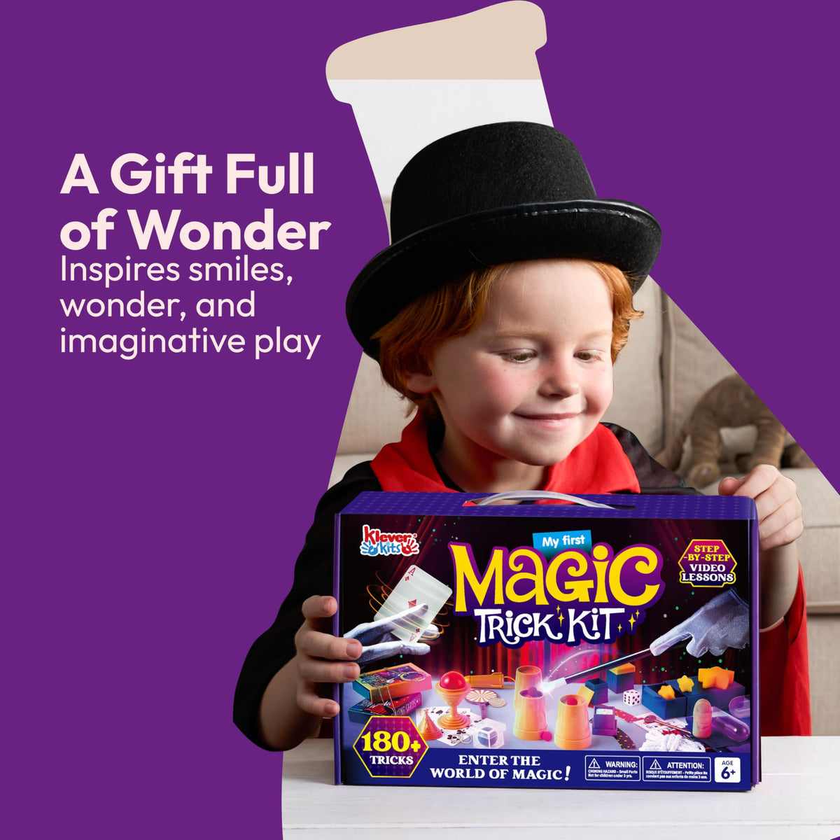 Klever Kits ideal gift for kids age 6+ and magic beginners