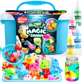 Klever Kits glow water gels glow in the dark after light exposure for kid-friendly crafts
