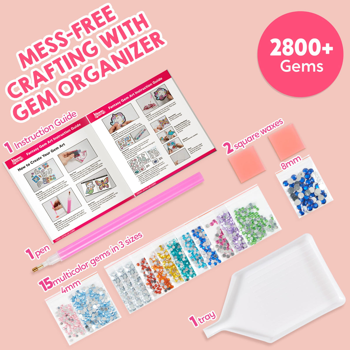 Klever Kits instruction manual with clear, kid-friendly steps.
