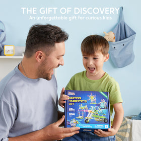Klever Kits JOVA family build session encourages teamwork and learning.