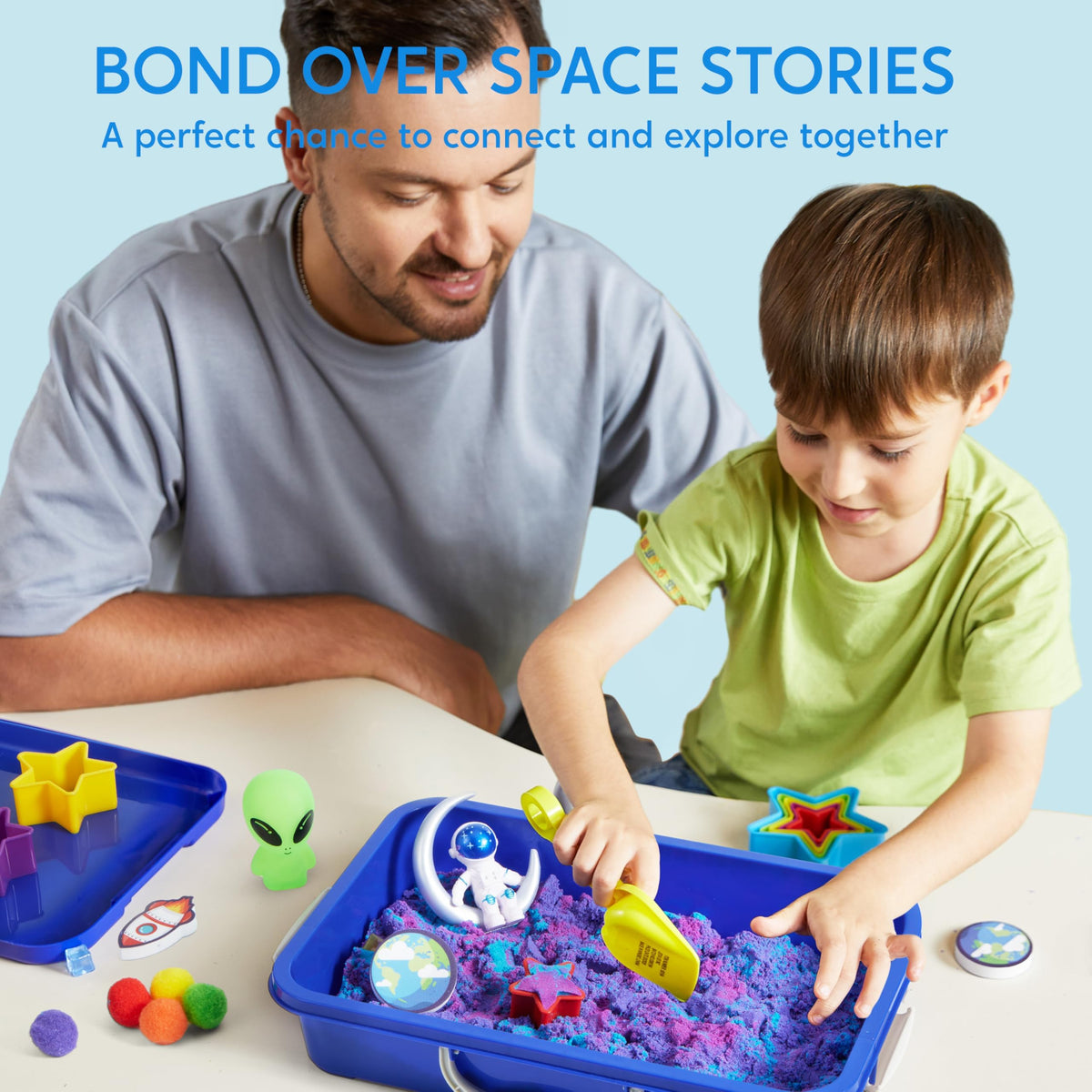 Klever Kits JOVA glow-in-the-dark alien adds magical discovery during play.
