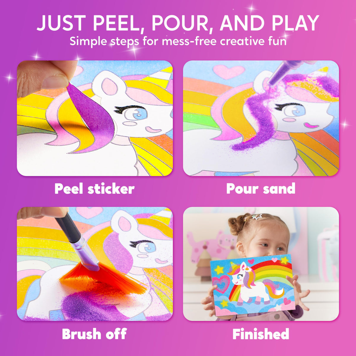 Klever Kits JOVA glow-in-the-dark sand adds glow effects