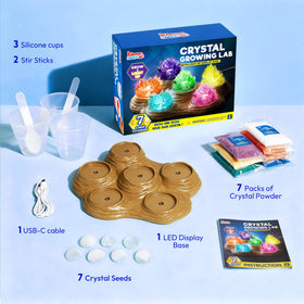 Klever Kits JOVA LED light base illuminates crystals for nighttime displays