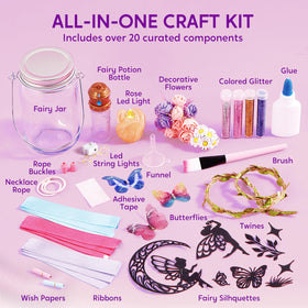 Klever Kits JOVA LED string lights add enchanting ambiance to crafts.
