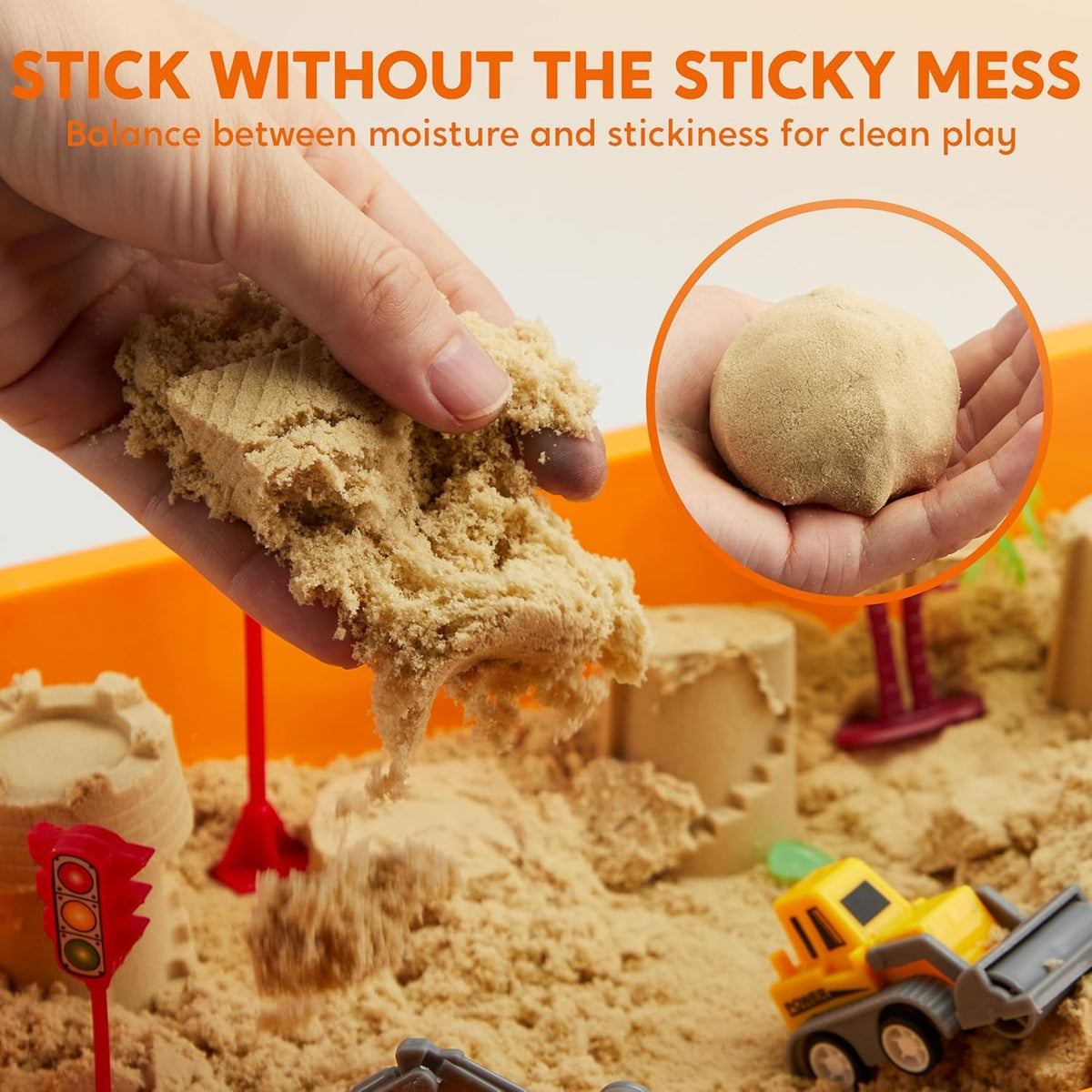 Klever Kits JOVA sand that clings, enabling precise molding with minimal dust.