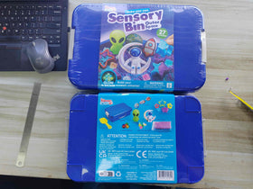 Klever Kits JOVA sandbox storage helps organize after interstellar sessions.