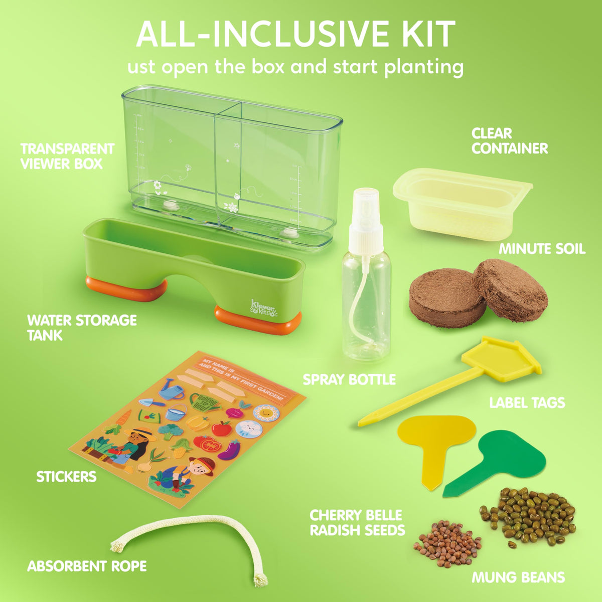 Klever Kits JOVA seed sprouting close-up shows seed-to-sprout progress