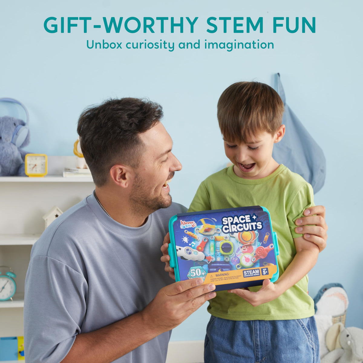 Klever Kits JOVA space themed box fosters screen free learning adventures.