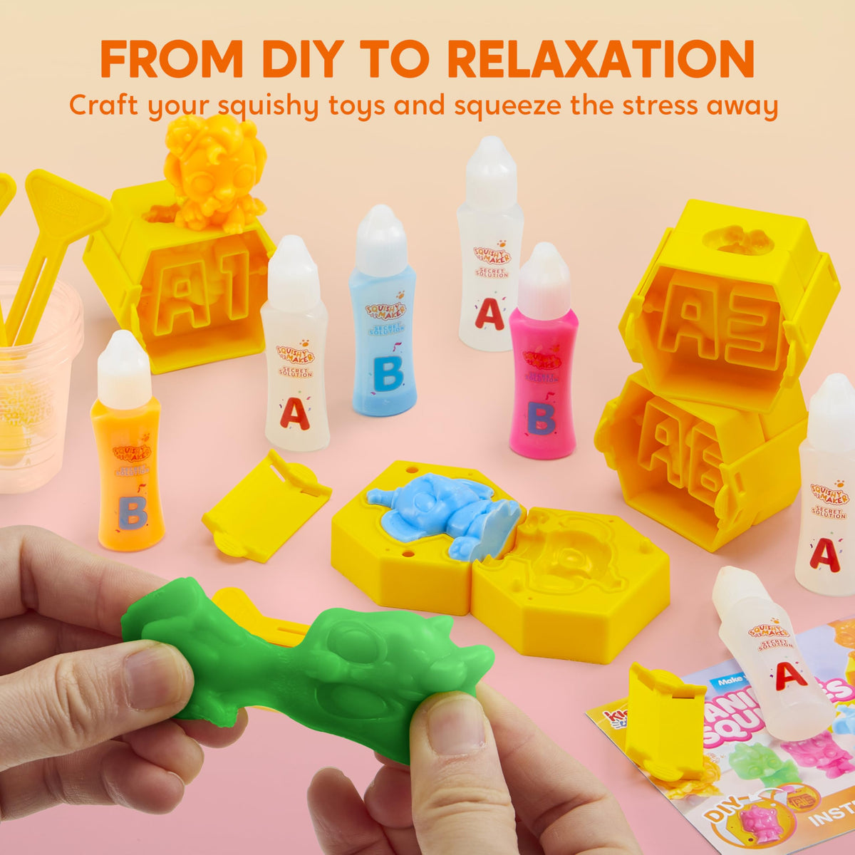 Klever Kits JOVA squishy toys ready to squish and stretch for tactile fun