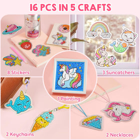 Klever Kits necklaces and keychains to wear finished artwork.
