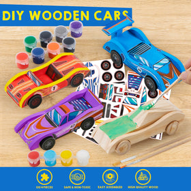 Klever Kits pre-cut wooden pieces: quality components that click together for quick play.