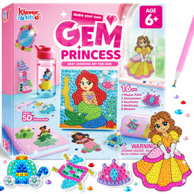 Klever Kits Princess Diamond Art Set: engaging craft activity for imaginative kids.