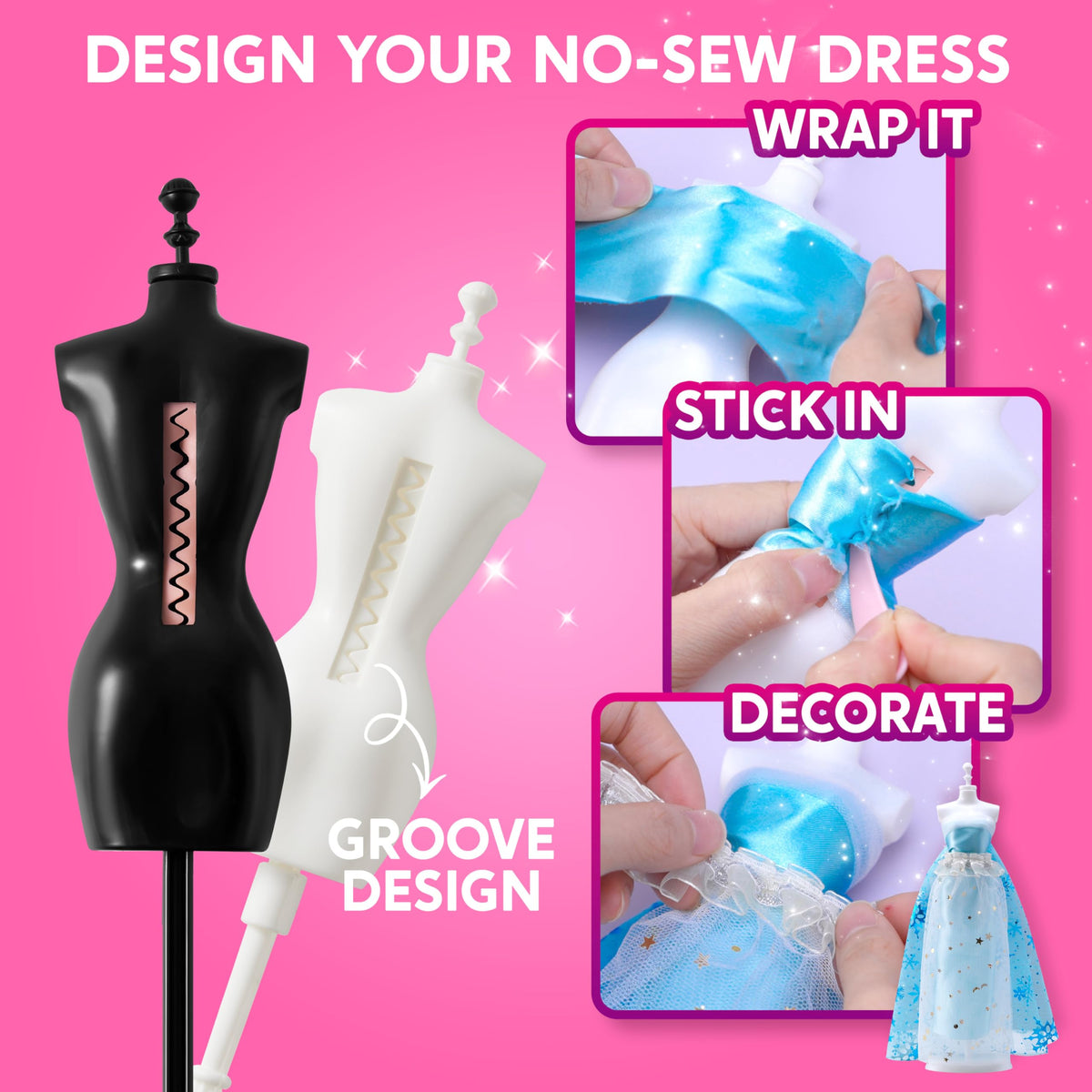 Ribbons and trims help personalize looks with shimmering details.