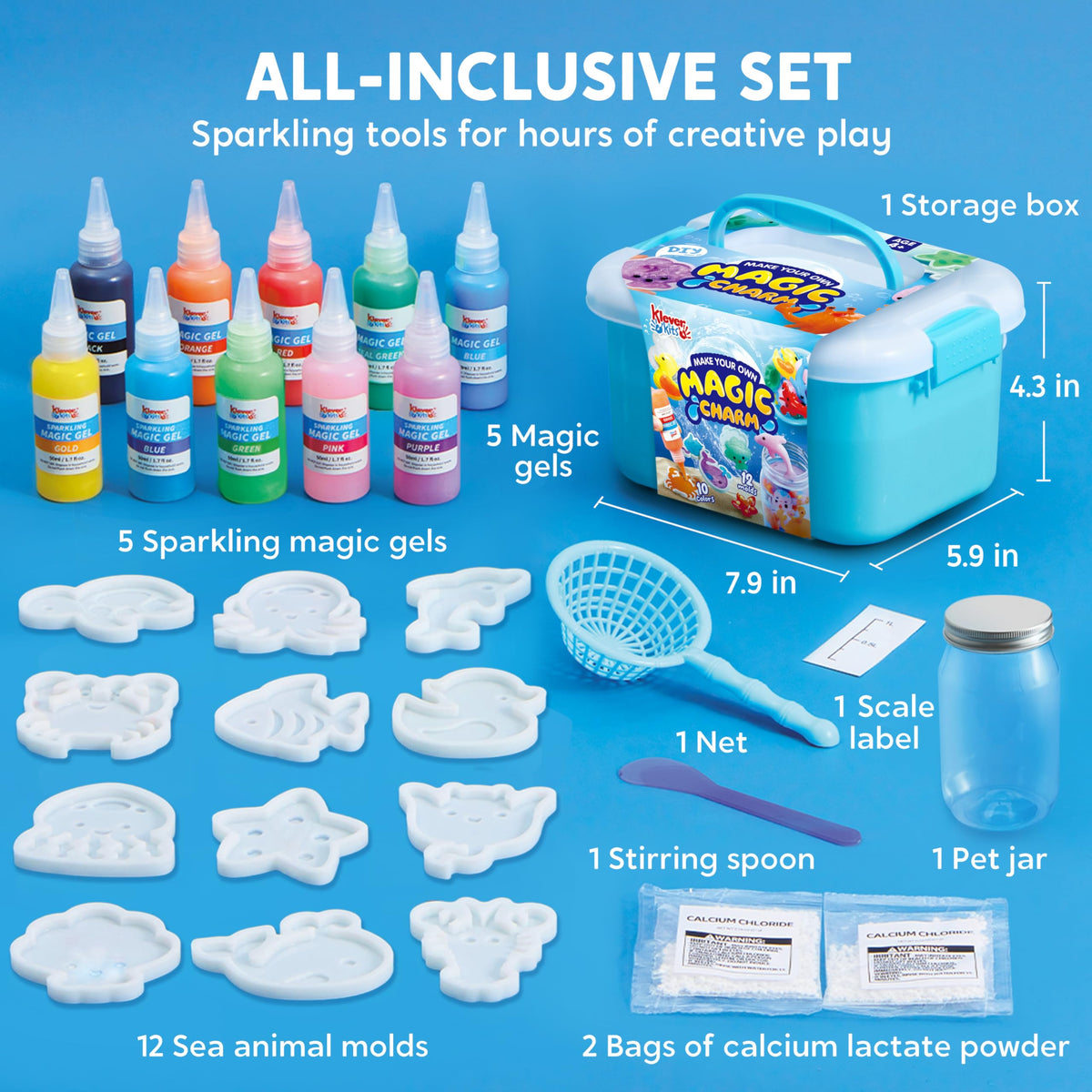Klever Kits colorful gels invite creative layering and sensory play.