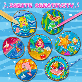 Klmars glow-in-the-dark paint for mermaid art projects