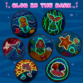 Klmars mermaid resin charms for decorative wood slices