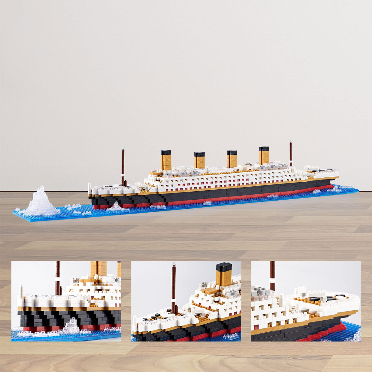 KLMEi Titanic blocks iceberg scene adds dramatic display detail to shelves