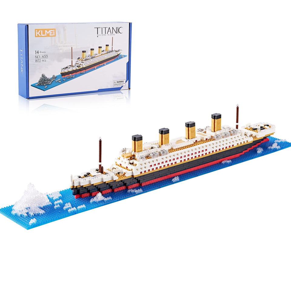 KLMEi Titanic building block set cruise ship—eye-catching display piece for collectors