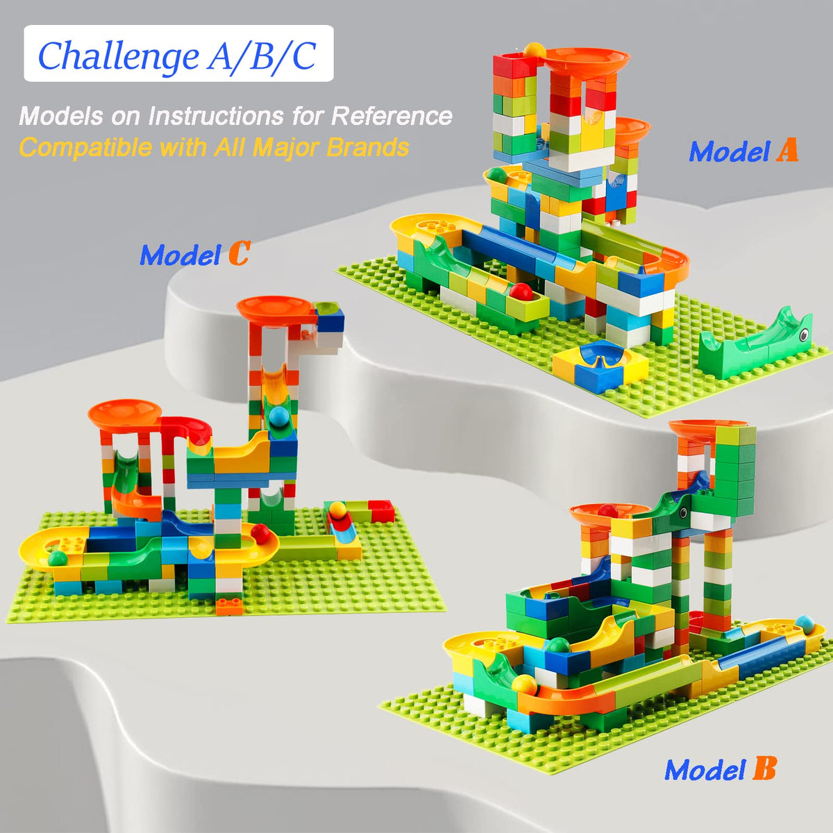 Klobroz Marble Run brand-compatibility demonstrates versatile building with major brands.