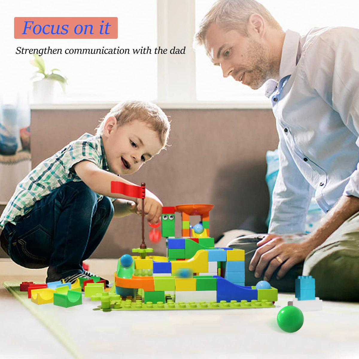 Klobroz Marble Run stem-learning highlights problem solving through creative design.