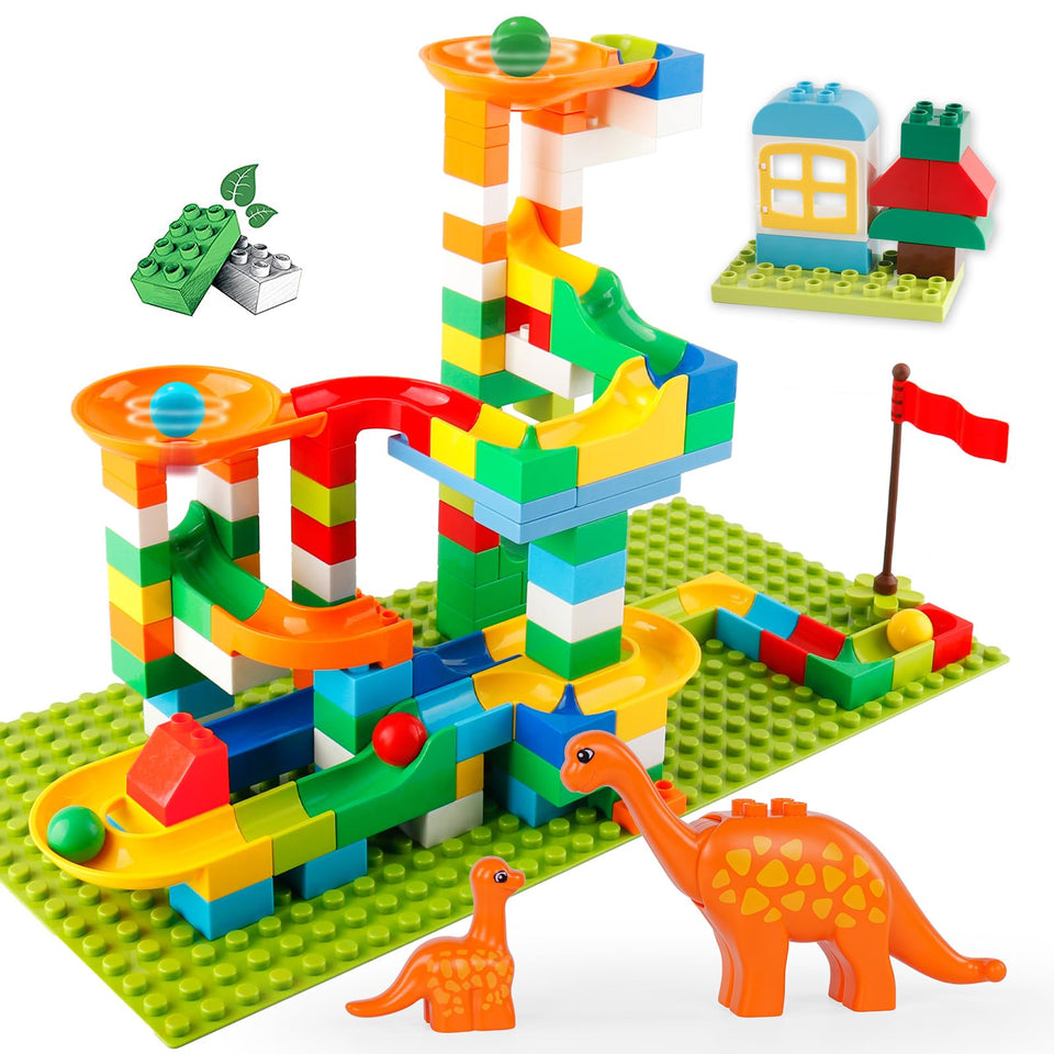 Klobroz Marble Run track-assembly helps kids build tracks with precision and focus.
