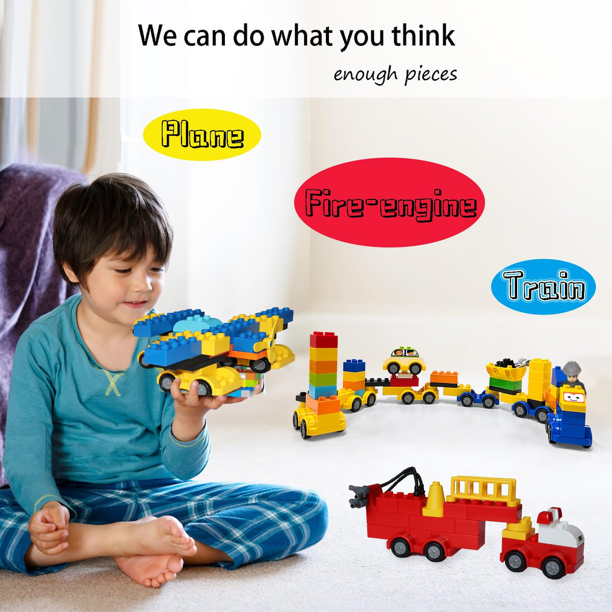 Klobroz eco-friendly ABS blocks are safe for little hands.