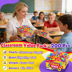 KLT fidget rings used as classroom prize fillers to reward participation.
