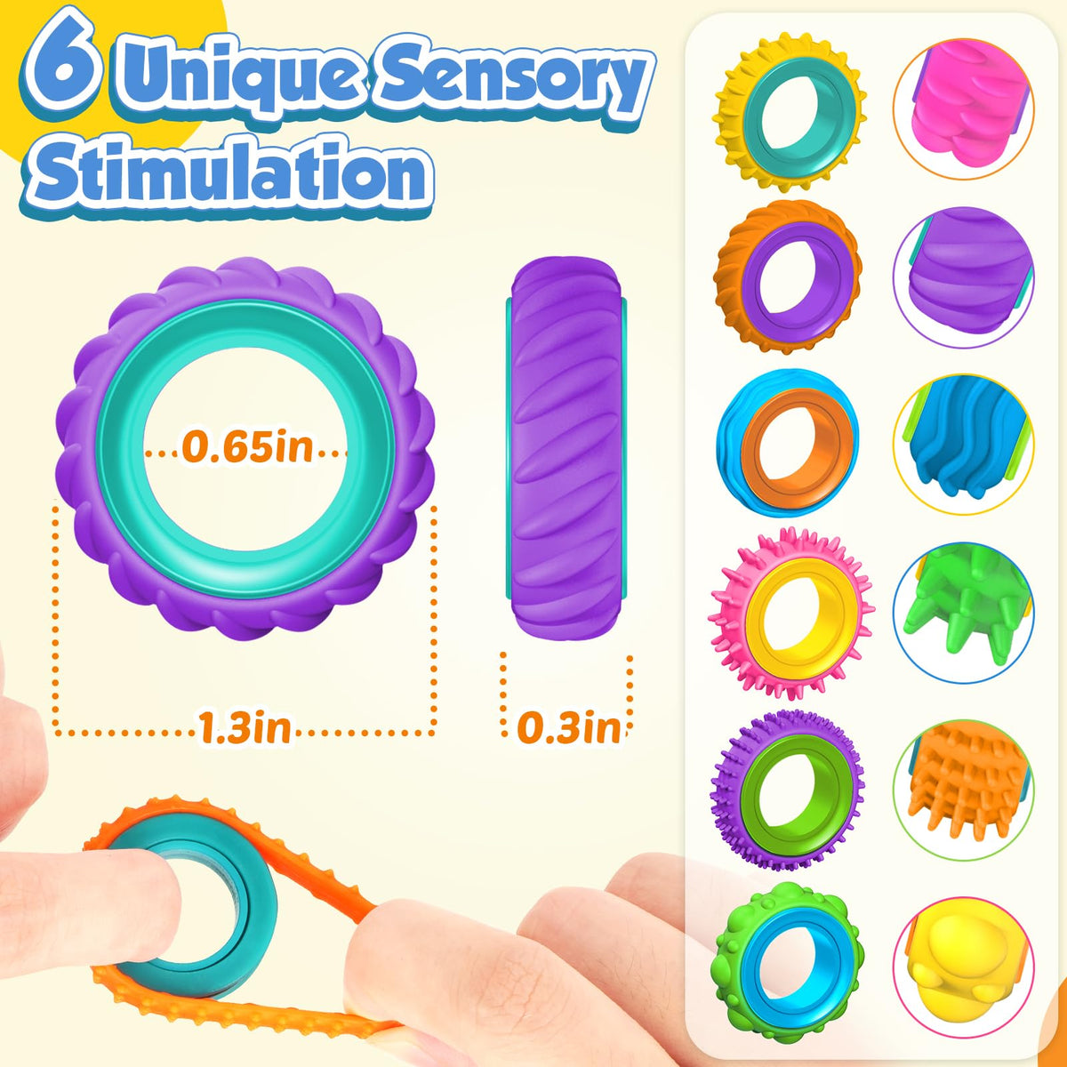KLT colorful fidgets enhance playful learning and creativity.