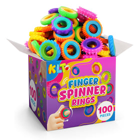 KLT fidget rings in a colorful assortment for classroom play and focus
