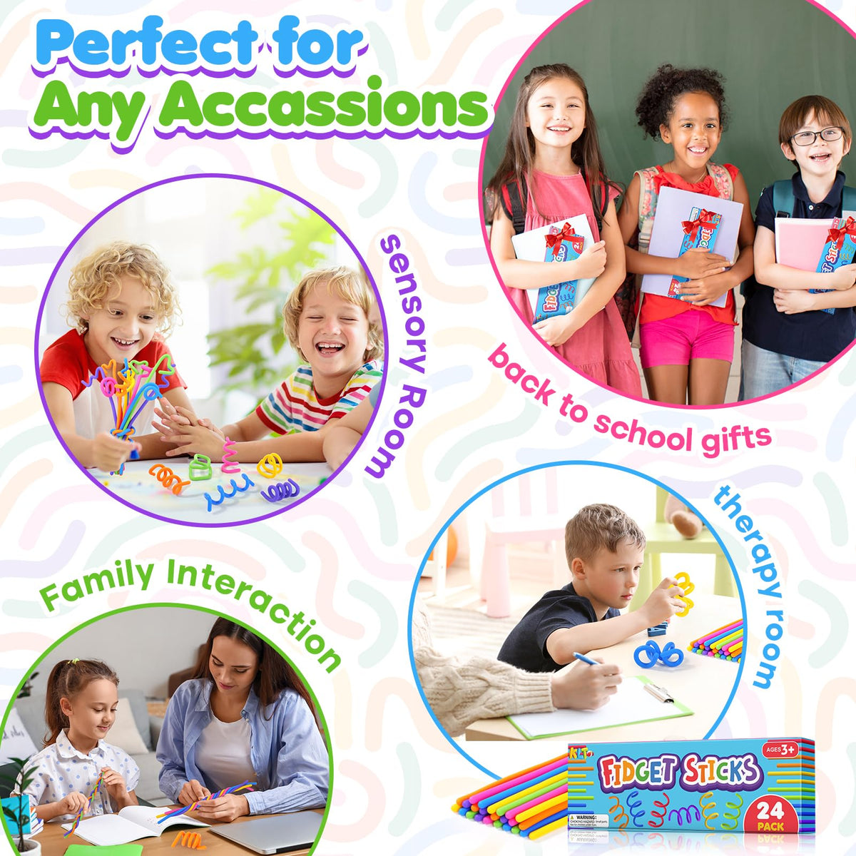 KLT stress-relief fidget sticks help calm nerves and focus