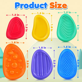 KLT sensory stone with bright colors for engaging sensory exploration.