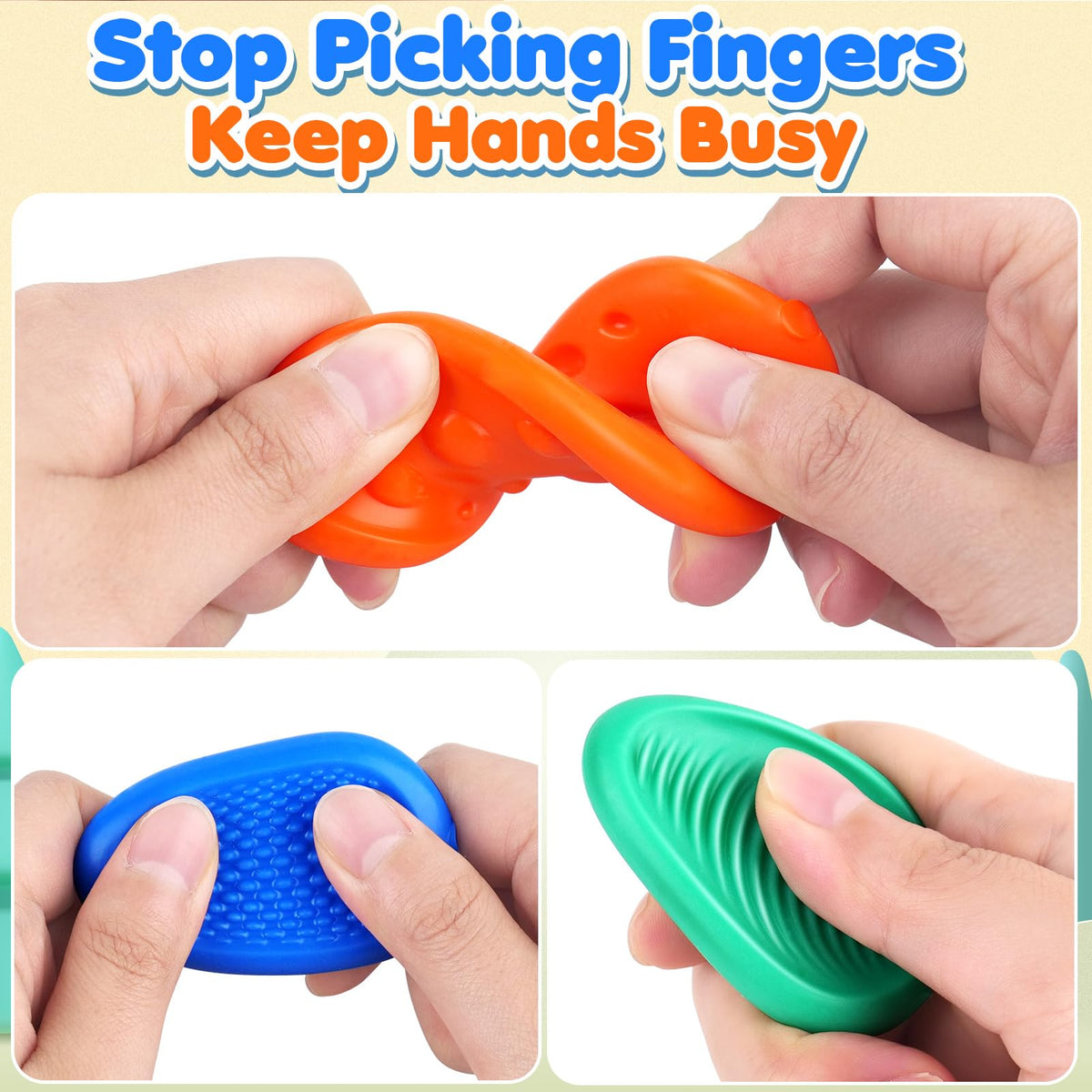 KLT worry stone providing silent stress relief in classroom settings.