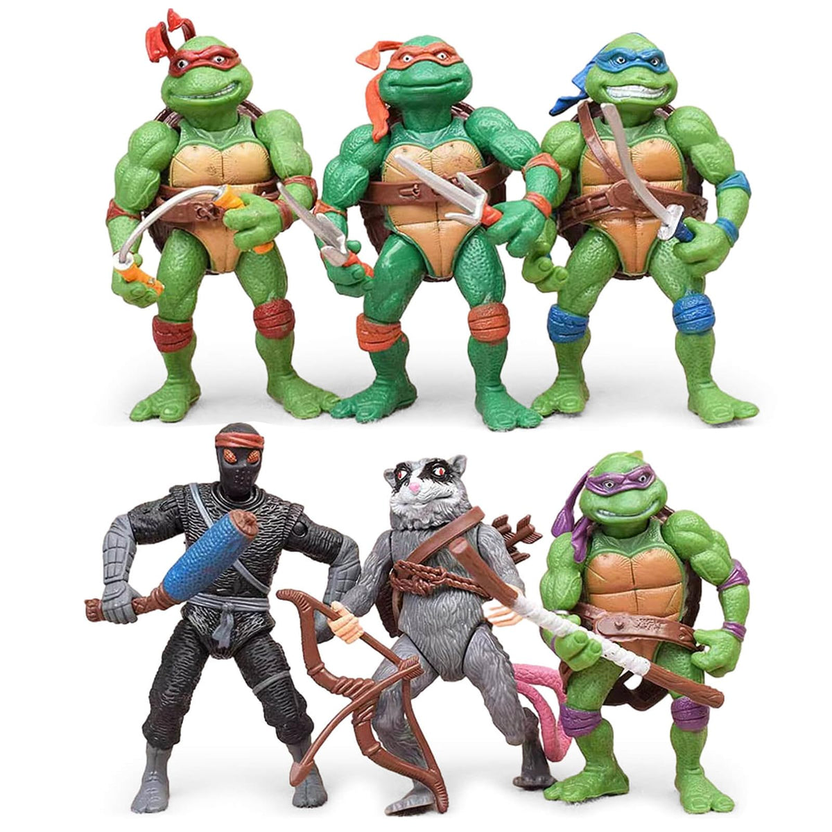 KLUKGE turtles action figures front view showcases detailed paint and dynamic pose