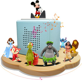 KLUNMA Tonies shelf with 360° rotation keeps figures organized and easy to access.