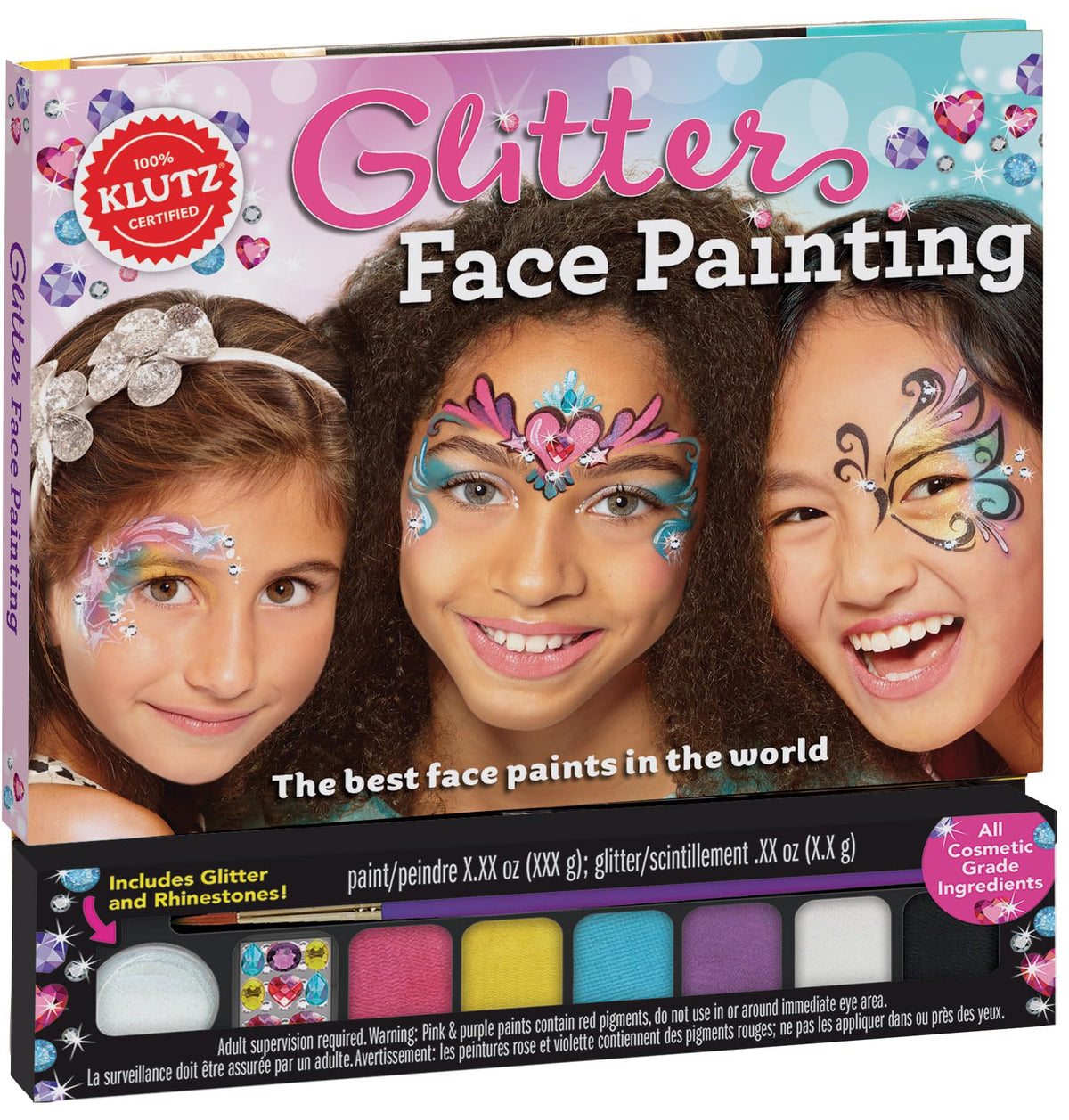 Klutz Glitter Face Painting Toy Medium — vibrant paints for creative face art sessions.