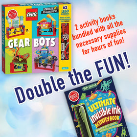 Klutz Invisible Ink Activity Book reveals secret messages for creative fun.